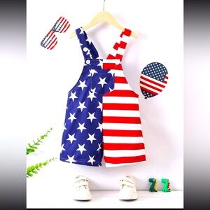 TODDLER BOY OVERALL ROMPER BUNDLE! EUC! SIZE 4T